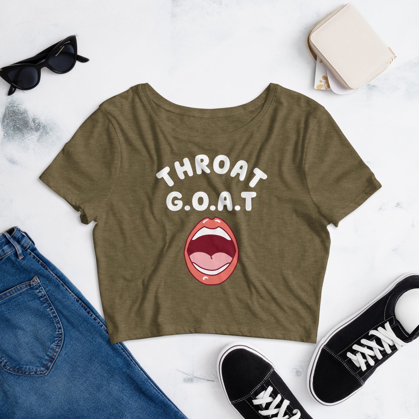 Throat Groat Crop Top